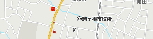 駒ヶ根市周辺の地図