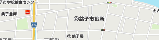 銚子市周辺の地図