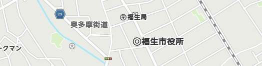 福生市周辺の地図