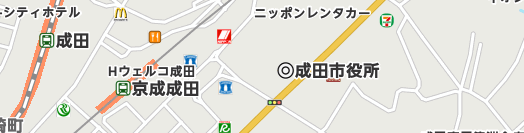 成田市周辺の地図