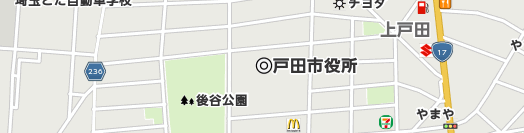 戸田市周辺の地図