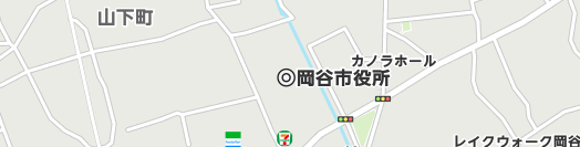 岡谷市周辺の地図