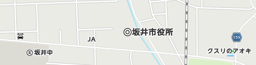 坂井市周辺の地図