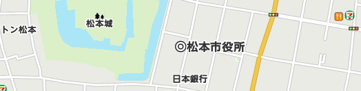 松本市周辺の地図