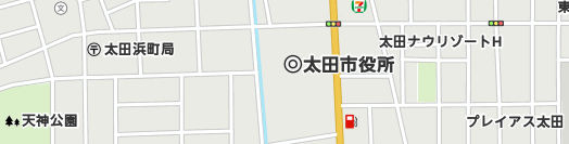 太田市周辺の地図