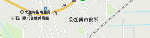 加賀市周辺の地図