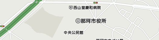 那珂市周辺の地図