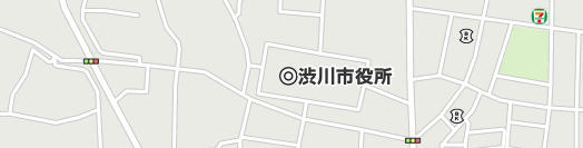渋川市周辺の地図