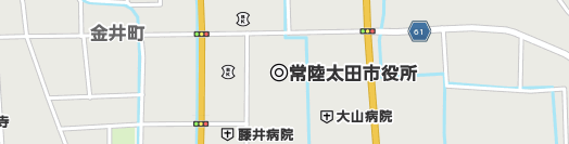 常陸太田市周辺の地図