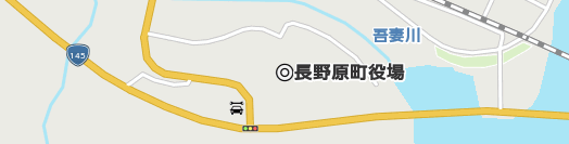 吾妻郡長野原町周辺の地図