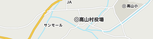 吾妻郡高山村周辺の地図