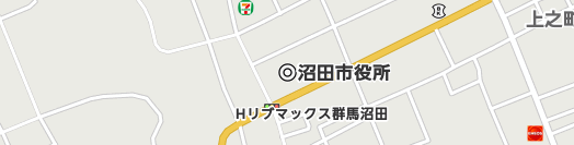 沼田市周辺の地図