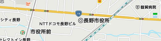 長野市周辺の地図