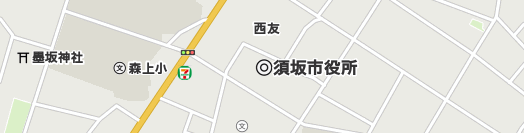 須坂市周辺の地図