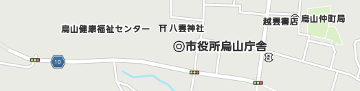 那須烏山市周辺の地図