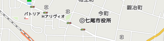 七尾市周辺の地図