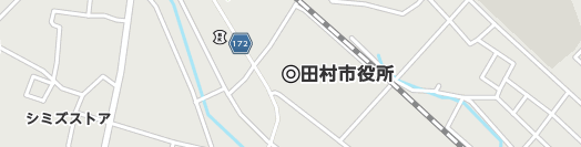 田村市周辺の地図