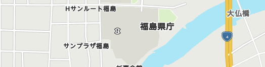 福島県周辺の地図
