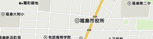 福島市周辺の地図