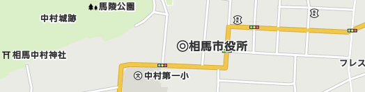 相馬市周辺の地図