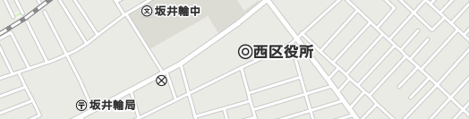 新潟市西区周辺の地図