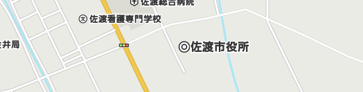佐渡市周辺の地図