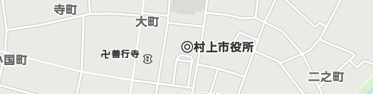 村上市周辺の地図