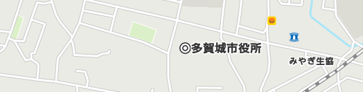 多賀城市周辺の地図