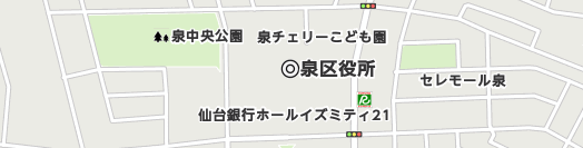 仙台市泉区周辺の地図