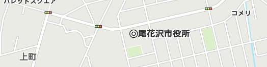 尾花沢市周辺の地図