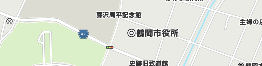 鶴岡市周辺の地図