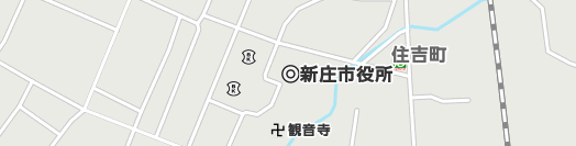 新庄市周辺の地図