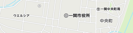 一関市周辺の地図