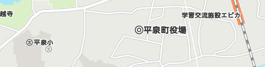 西磐井郡平泉町周辺の地図