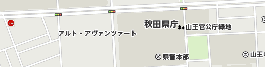秋田県周辺の地図