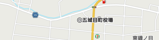 南秋田郡五城目町周辺の地図