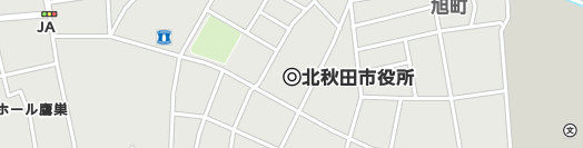 北秋田市周辺の地図