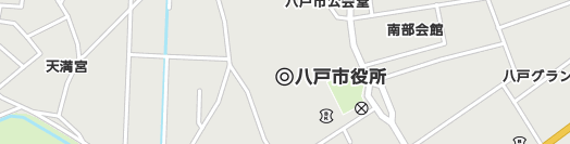 八戸市周辺の地図