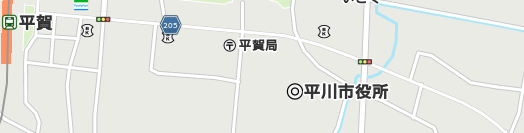 平川市周辺の地図