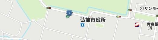 弘前市周辺の地図