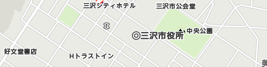 三沢市周辺の地図