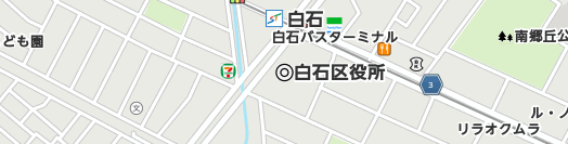 札幌市白石区周辺の地図