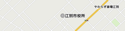 江別市周辺の地図