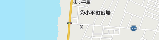留萌郡小平町周辺の地図